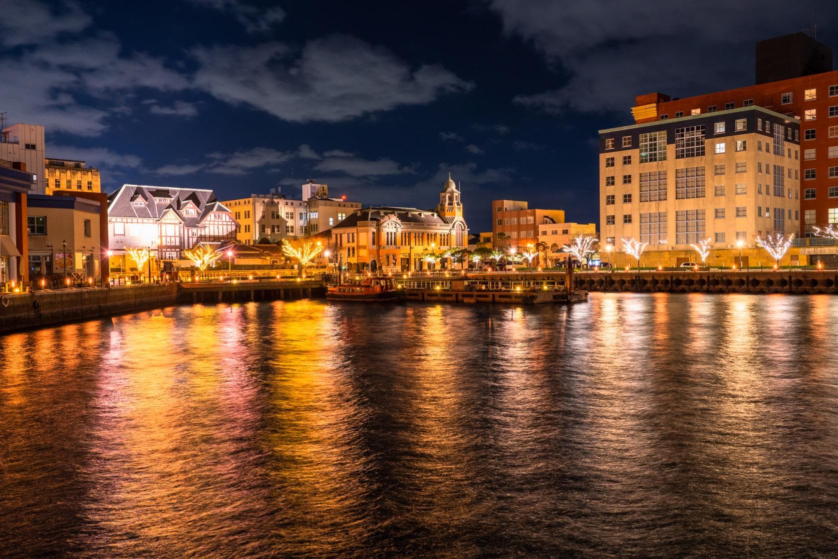 Mojiko Retro District in fukuoka, Japan - Beautifully preserved early 20th-century port district featuring Western-style architecture, historic trade buildings, and waterfront promenades showcasing Kitakyushu's international trading heritage.