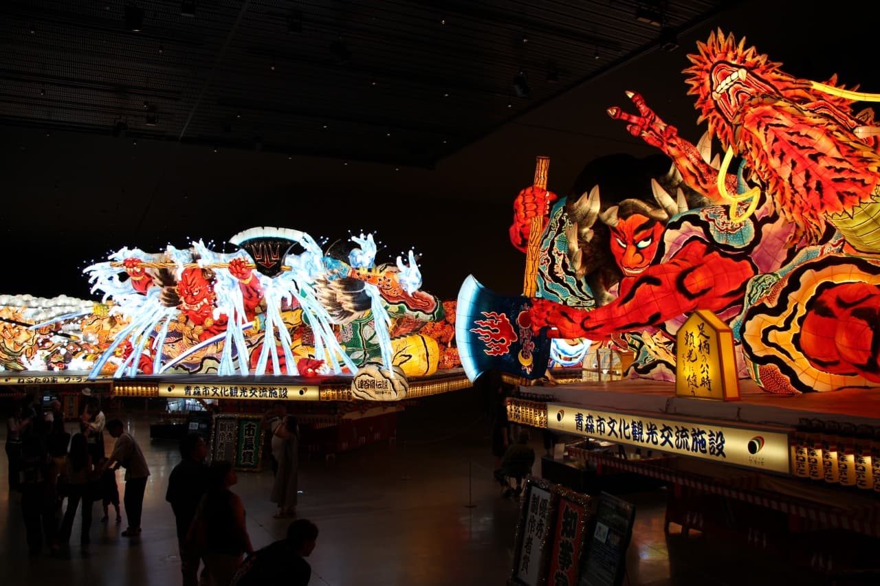 Nebuta Museum Wa Rasse in aomori, Japan - An interactive museum showcasing the spectacular illuminated floats from Aomori's famous Nebuta Festival, allowing year-round experience of this dynamic summer tradition.