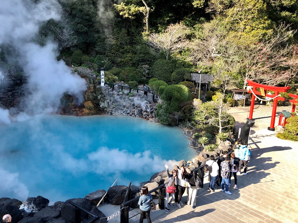 Beppu Hells in oita, Japan - A collection of spectacular hot spring viewing areas featuring vivid colors, boiling mud pools, and steaming geysers. These 'jigoku' (hells) are too hot for bathing but offer unique geothermal landscapes.