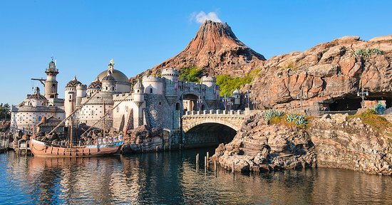 Tokyo DisneySea in chiba, Japan - The world's only ocean-themed Disney park, designed exclusively for Tokyo with sophisticated attractions, elaborate theming, and alcohol service unique among Disney parks.